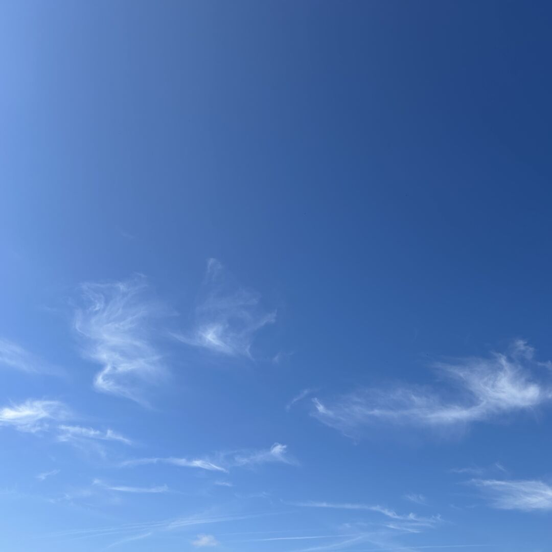 Bright blue sky